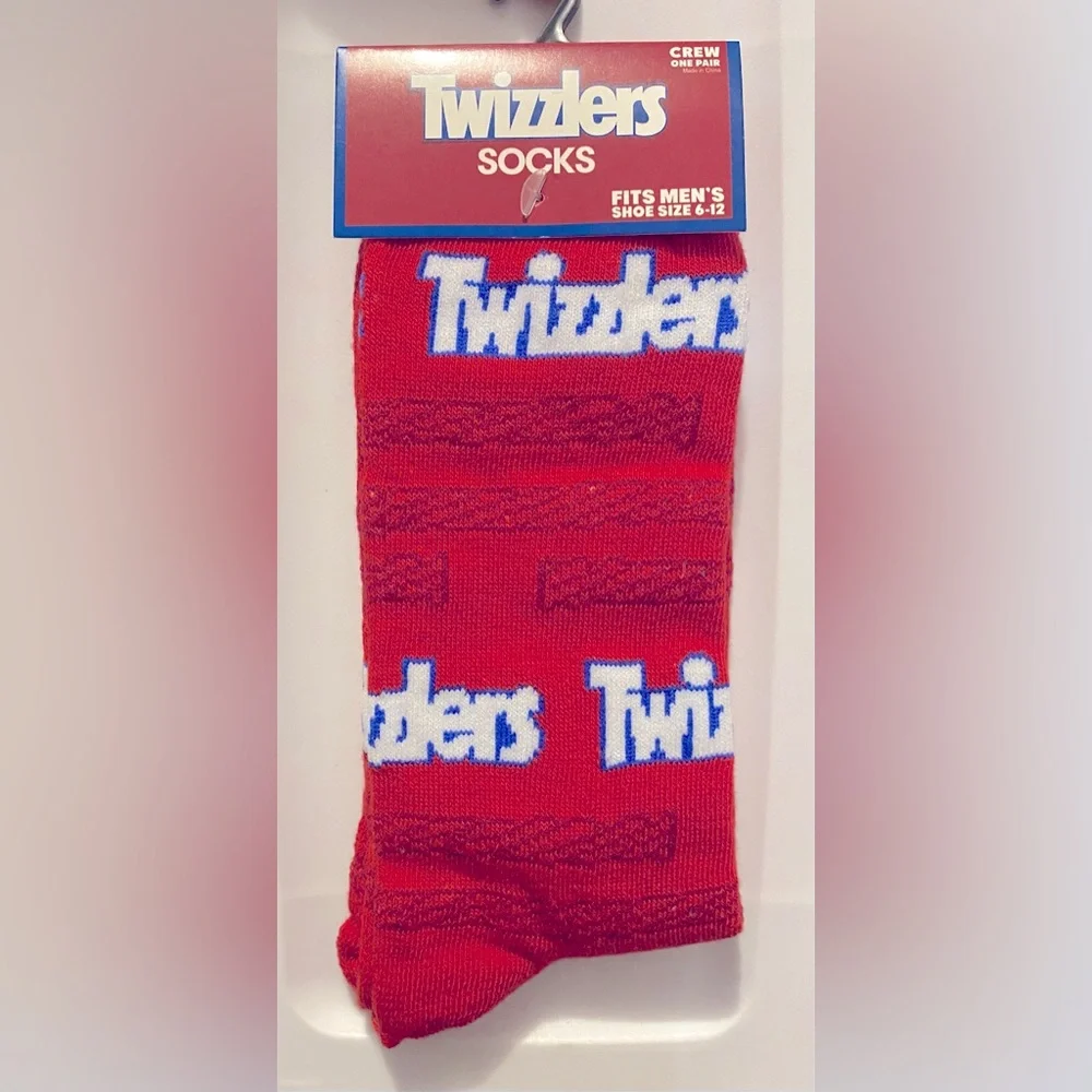 Fun Novelty Socks Featuring Twizzlers Candy Brand
